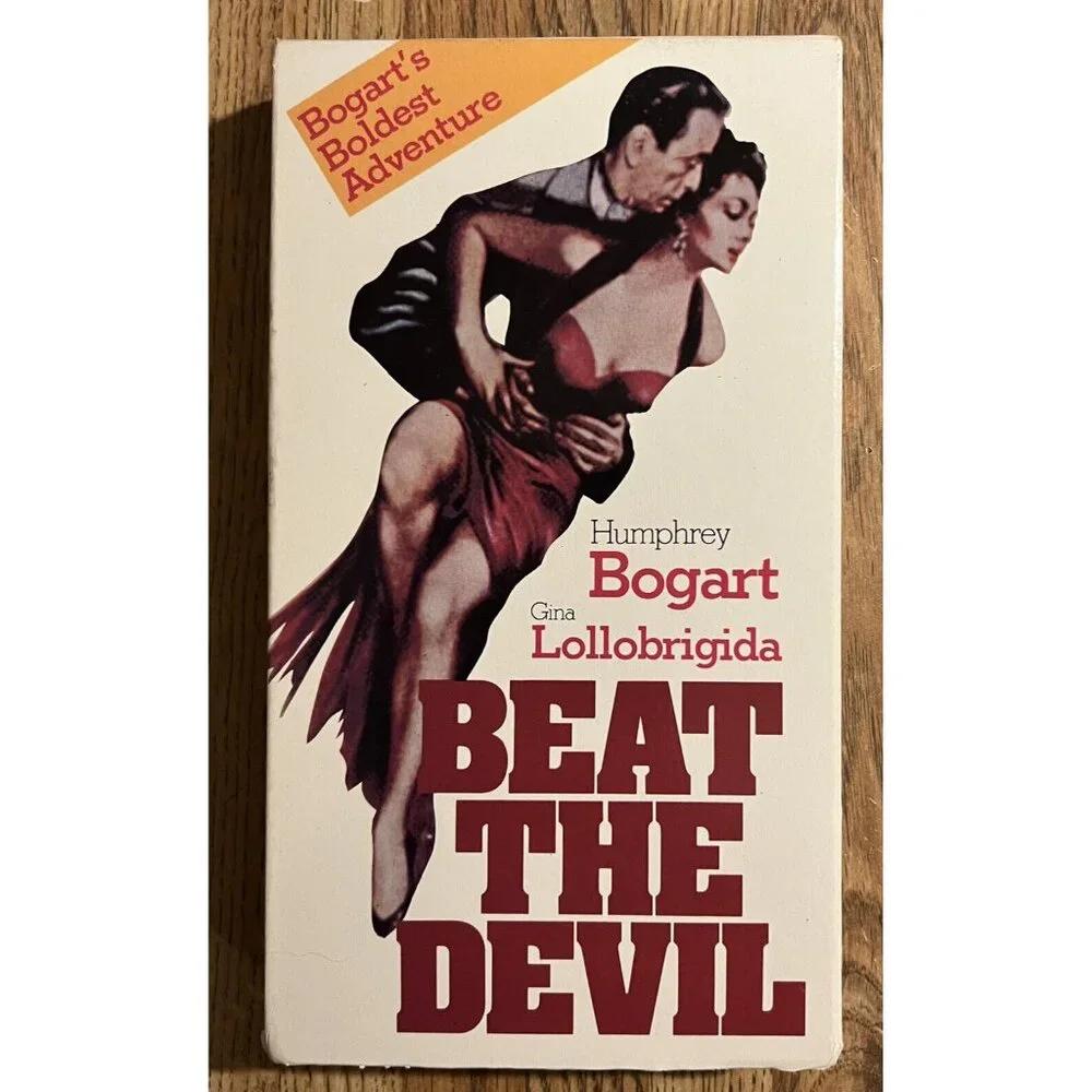Beat the Devil (VHS 1985) Humphrey Bogart, Gina Lollobrigida, Peter Lorre